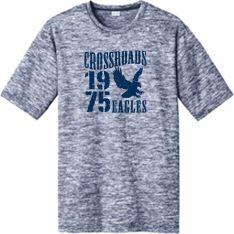 Youth/Adult Electric Heather Tee, True Navy